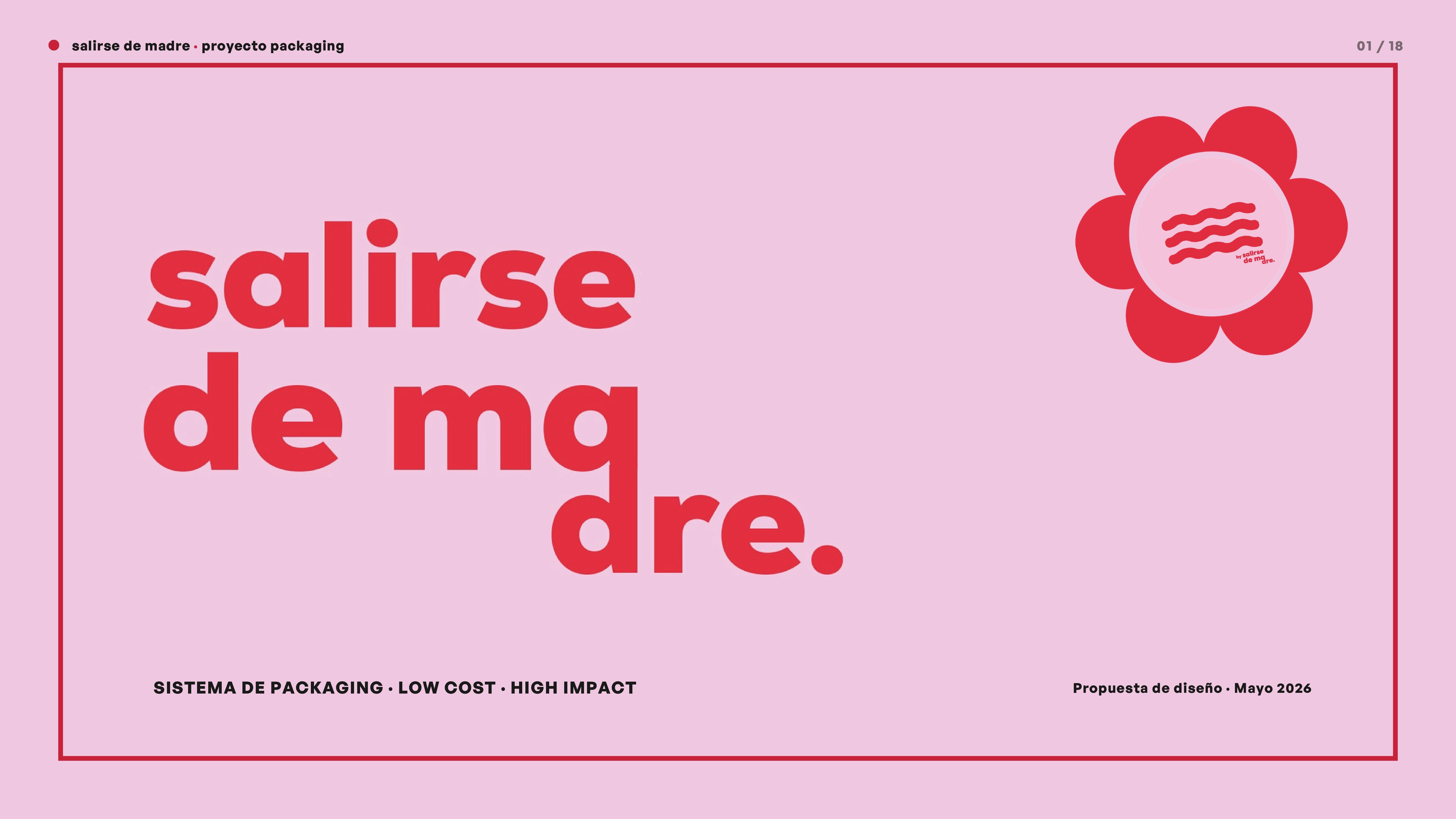 Salirse de Madre packaging